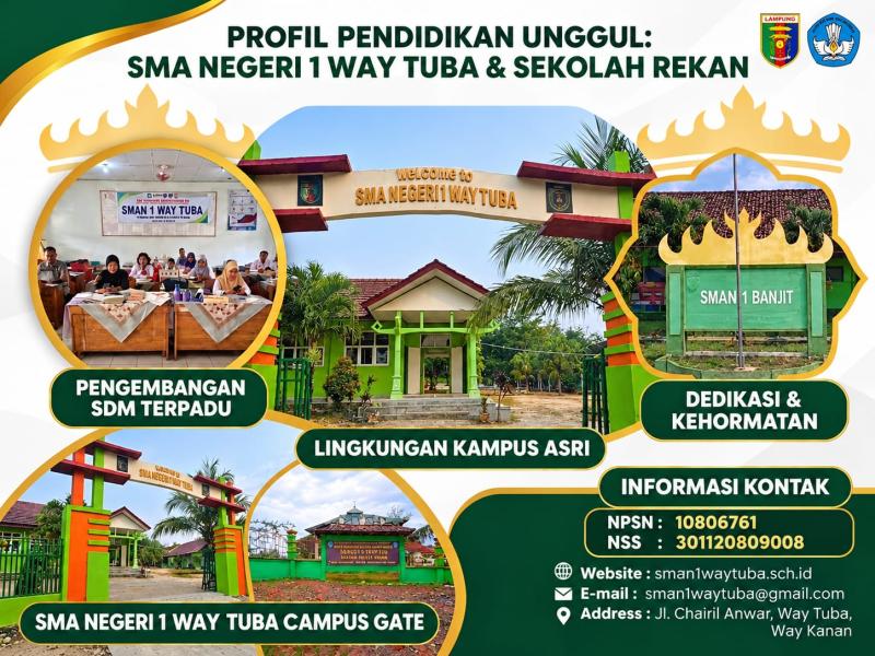 5 SMAN DENGAN JUMLAH PESERTA DIDIK TERBANYAK DI WAY KANAN, KEPERCAYAAN MASYARAKAT JADI CATATAN POSITIF